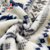 Tela de lana de franela con cepillo de dos lados estilo navideño Kingcason