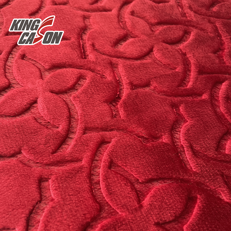 Tela de forro polar de franela 300g con relieve de un lado rojo de Kingcason