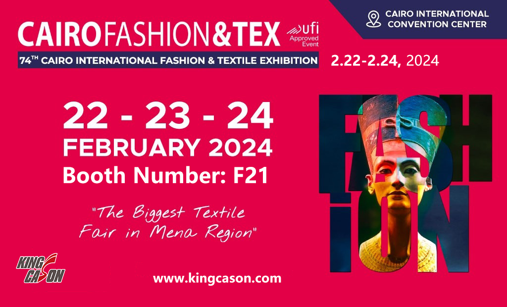 Visítenos en el stand F21: La 74ª Exposición Tex y Moda de El Cairo