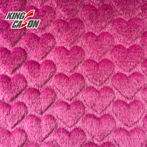 Tela de piel sintética tallada en forma de corazón rosa liso de Kingcason