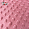 Tela polar de punto Minky rosa de color liso