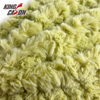 Tela de peluche Jacquard verde Kingcason