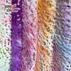 Fantástica tela de piel sintética bordada con teñido anudado de Kingcason