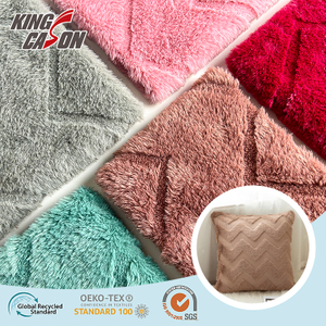 Colores personalizados de Kingcason que tallan tela de piel sintética de felpa suave
