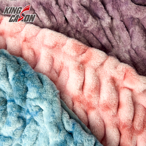 Kingcason Luxury Bubble Tie Dyeing piel de conejo falsa